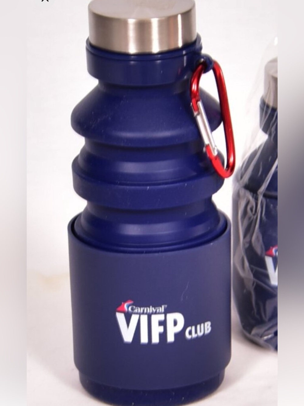 Carnival VIFP Club Navy Blue Collapsible water bottles - Picture 2 of 2